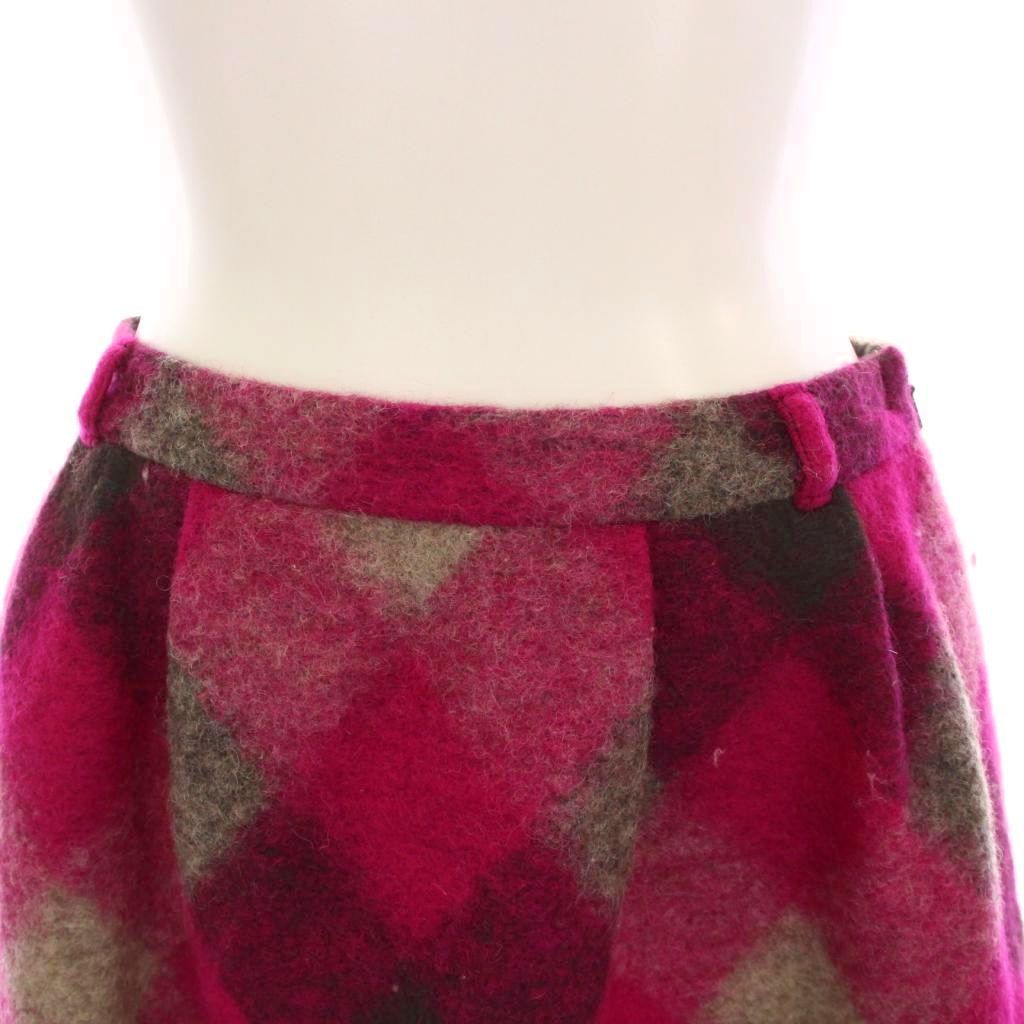 バーバリーブルーレーベル BURBERRY BLUE LABEL ウール スカート ミニ