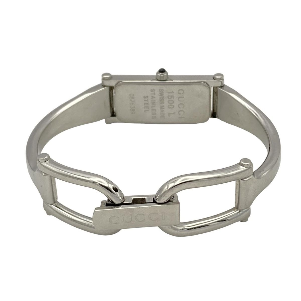 GUCCI(グッチ) 腕時計 - 1500L レディース シェル文字盤 ピンクシェル