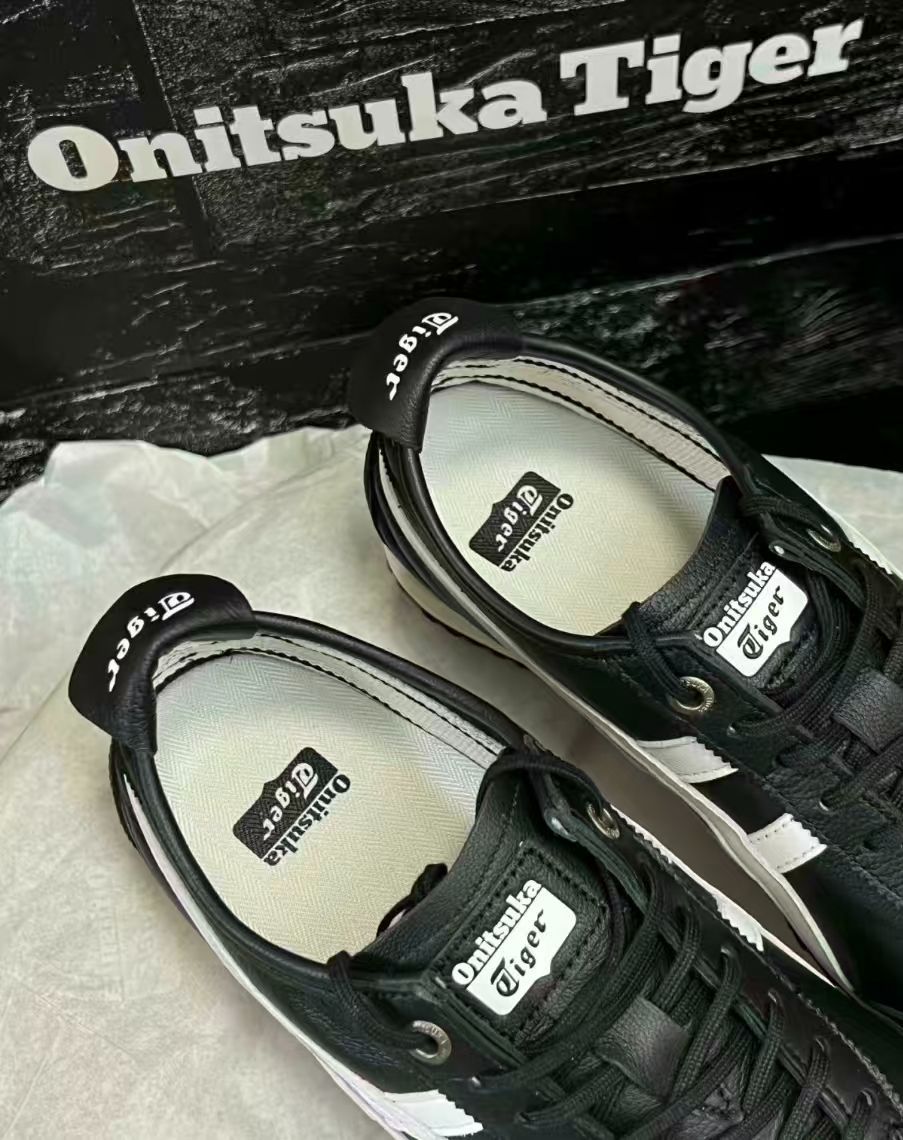 オニツカタイガー MEXICO 66 SD レザー ブラック×ホワイト - メルカリ