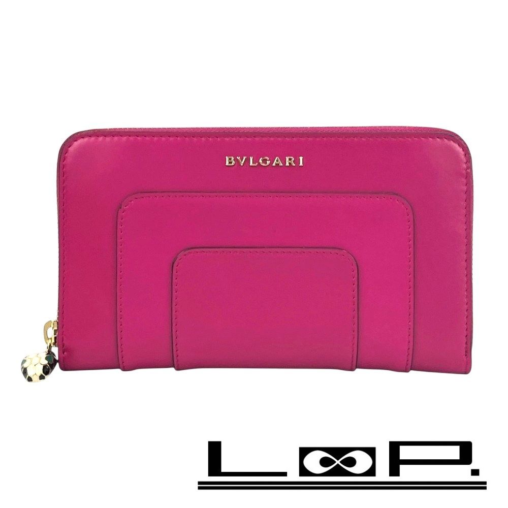 ブルガリ □未使用□ セルペンティ ラウンドジップ 長財布 ウォレット