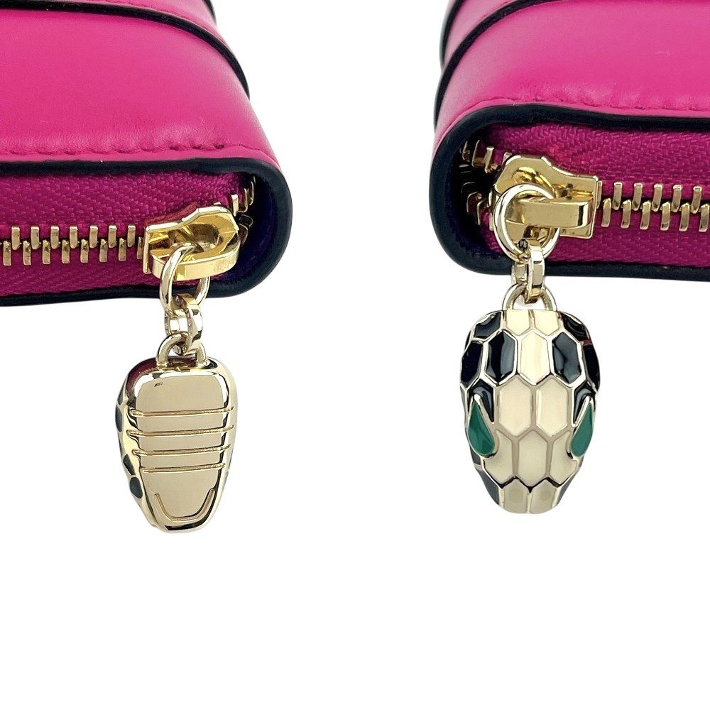 ブルガリ □未使用□ セルペンティ ラウンドジップ 長財布 ウォレット