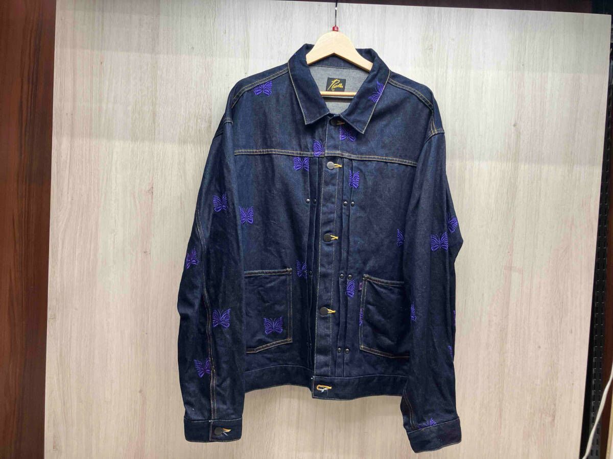 NEEDLES ニードルズ KP147 パピヨン刺繍 デニム ジャケット 蝶 XL