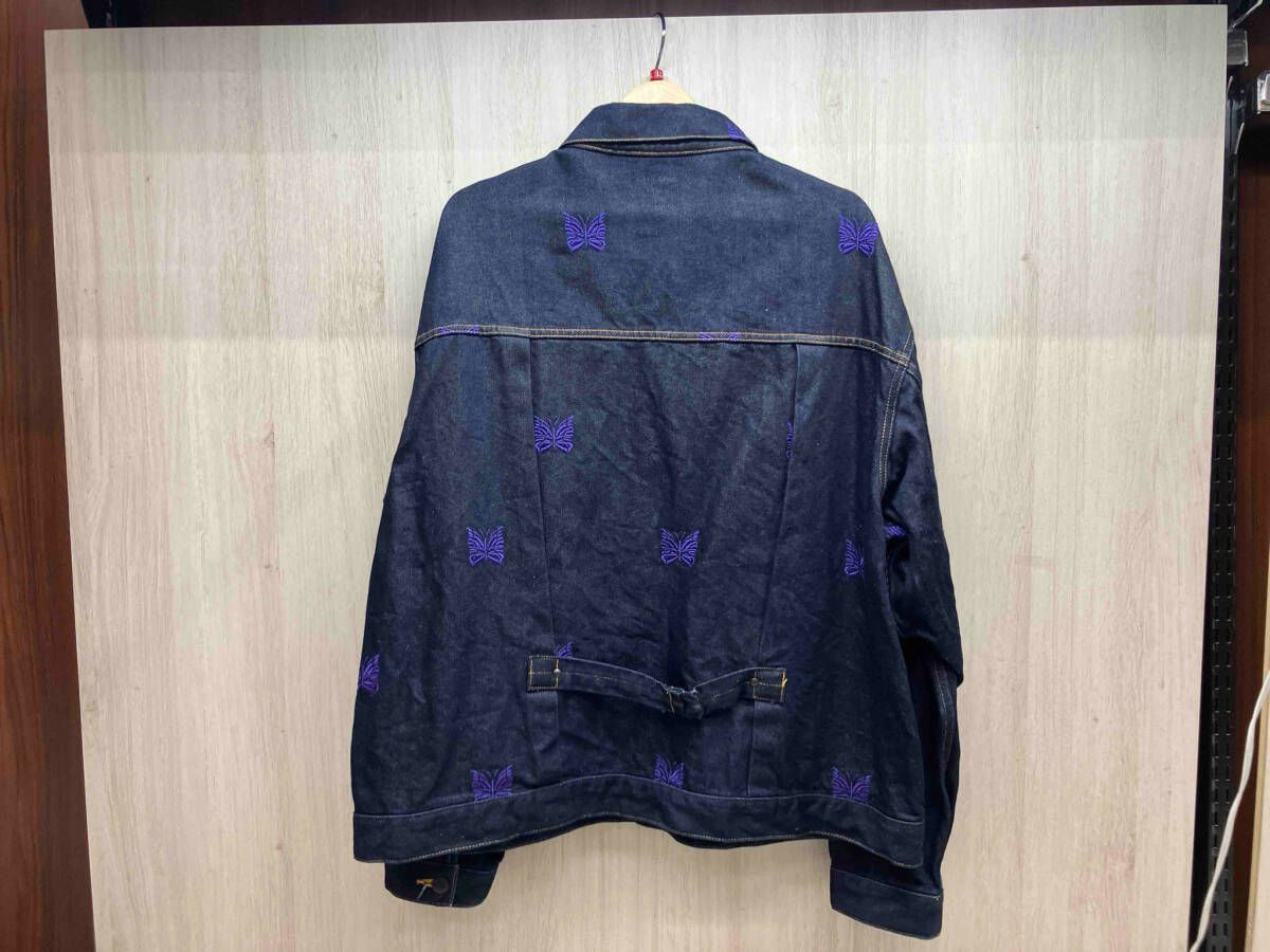 NEEDLES ニードルズ KP147 パピヨン刺繍 デニム ジャケット 蝶 XL