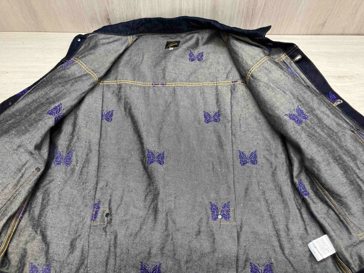 NEEDLES ニードルズ KP147 パピヨン刺繍 デニム ジャケット 蝶 XL
