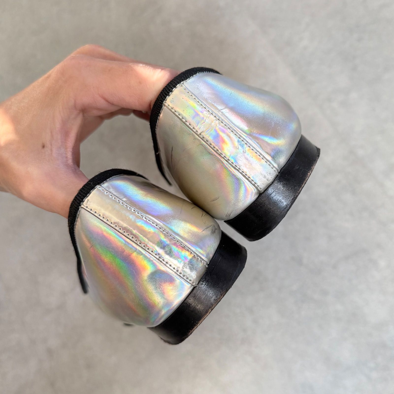 希少 CHANEL シャネル ココマーク リボンバレエシューズ フラット