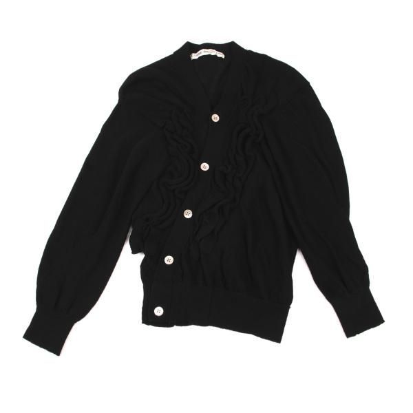 CDG ニット　カーディガン COMME des GARCONS コムコム コムデギャルソンCOMME フロントチュール