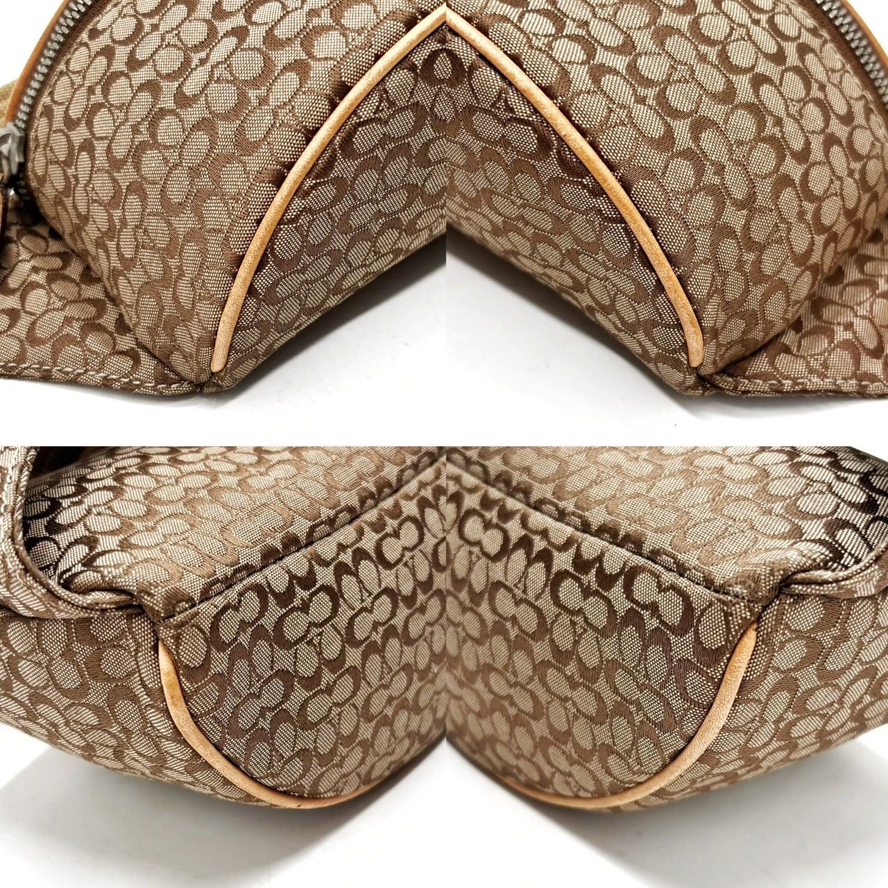 COACH シグネチャー ウエストバッグ ボディバッグ レザー 茶色 ✨良品✨ COACH コーチ シグネチャー ボディーバッグ ウエストポーチ
