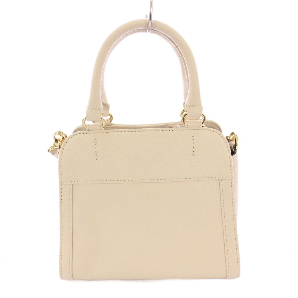 【中古】ラシット RUSSET Morandi モランディ 2WAY ハンドバッグ ショルダーバッグ レザー ロゴ アイボリー ラシット RUSSET Morandi モランディ 2WAY ハンドバッグ ショルダー