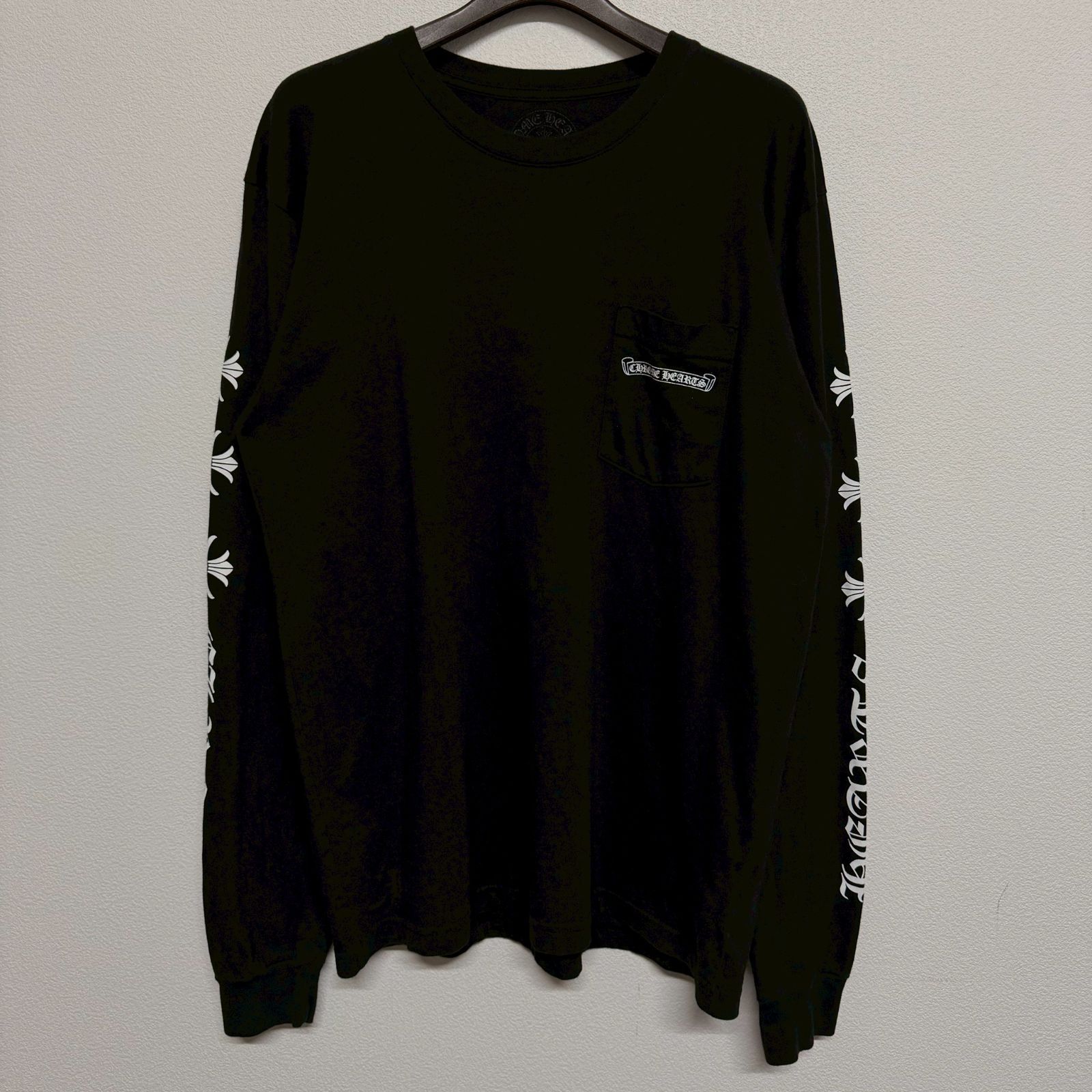 CHROME HEARTS 長袖Tシャツ セメタリークロス ブラック L クロムハーツロングTシャツセメタリークロスブラック|クロムハーツ通販