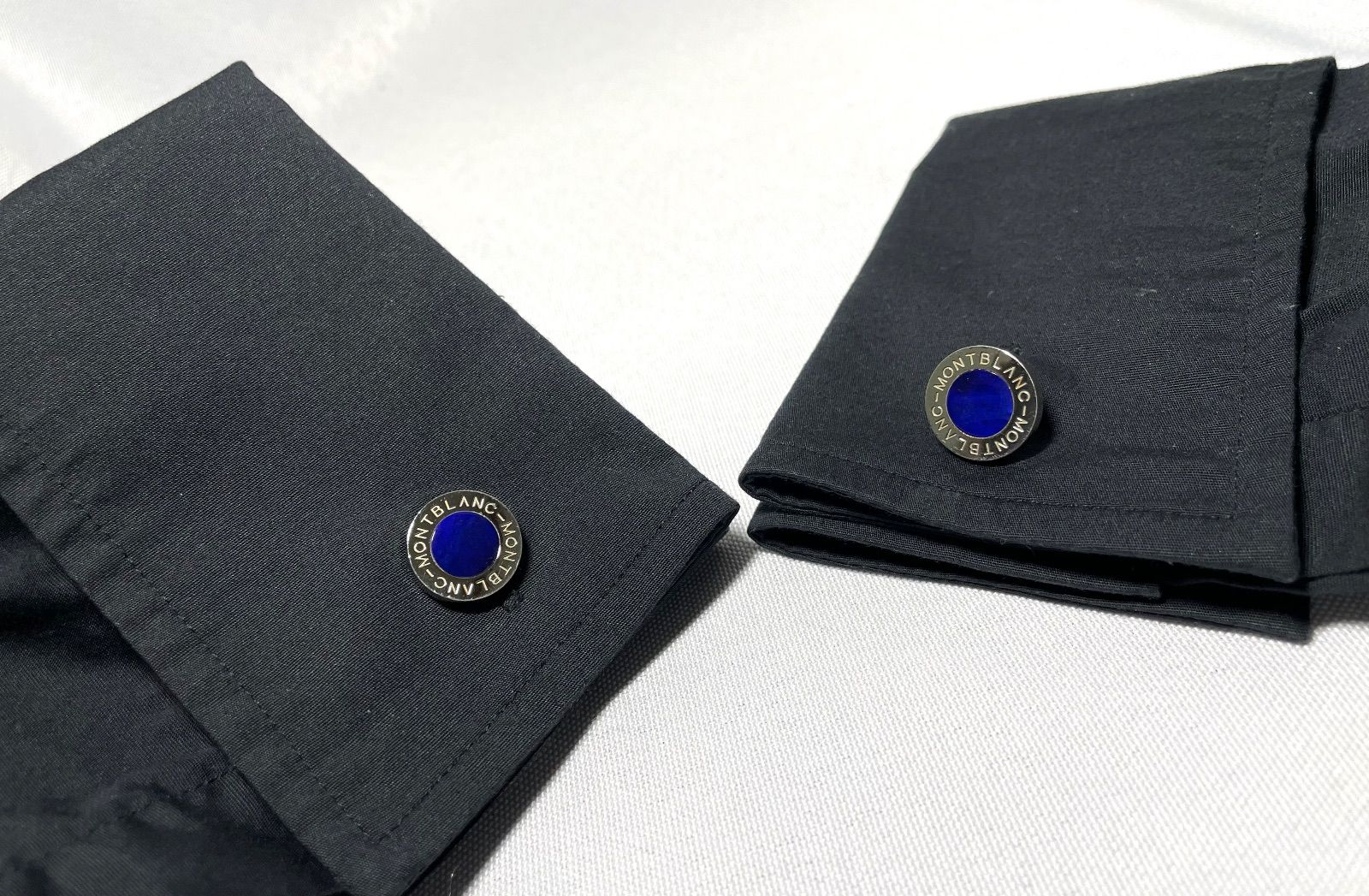 MONTBLANC カフリンクス ストライプ模様 マイスターシュテュック オーバル カフリンクス ジオメトリック