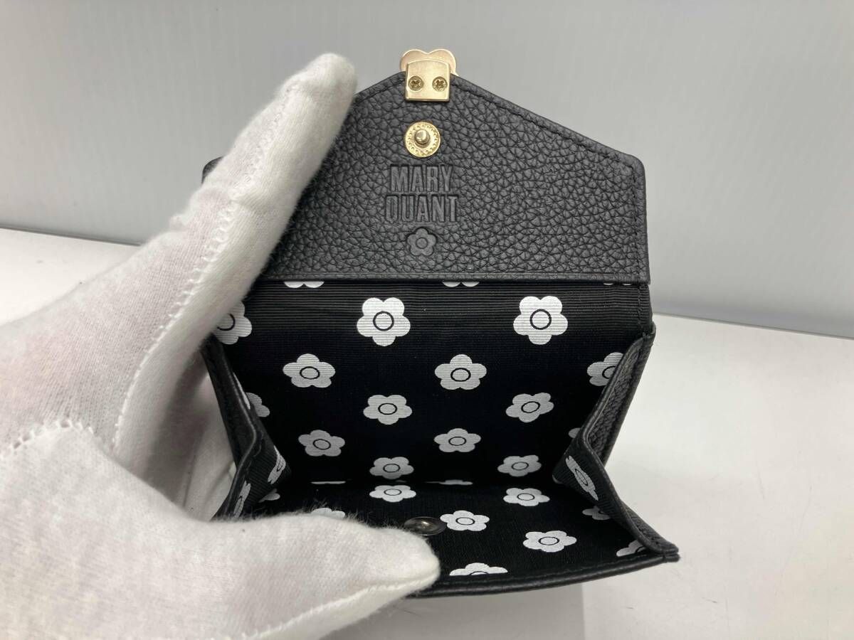 MARY QUANT マリークヮント シーリングデイジーレター ミニウォレット