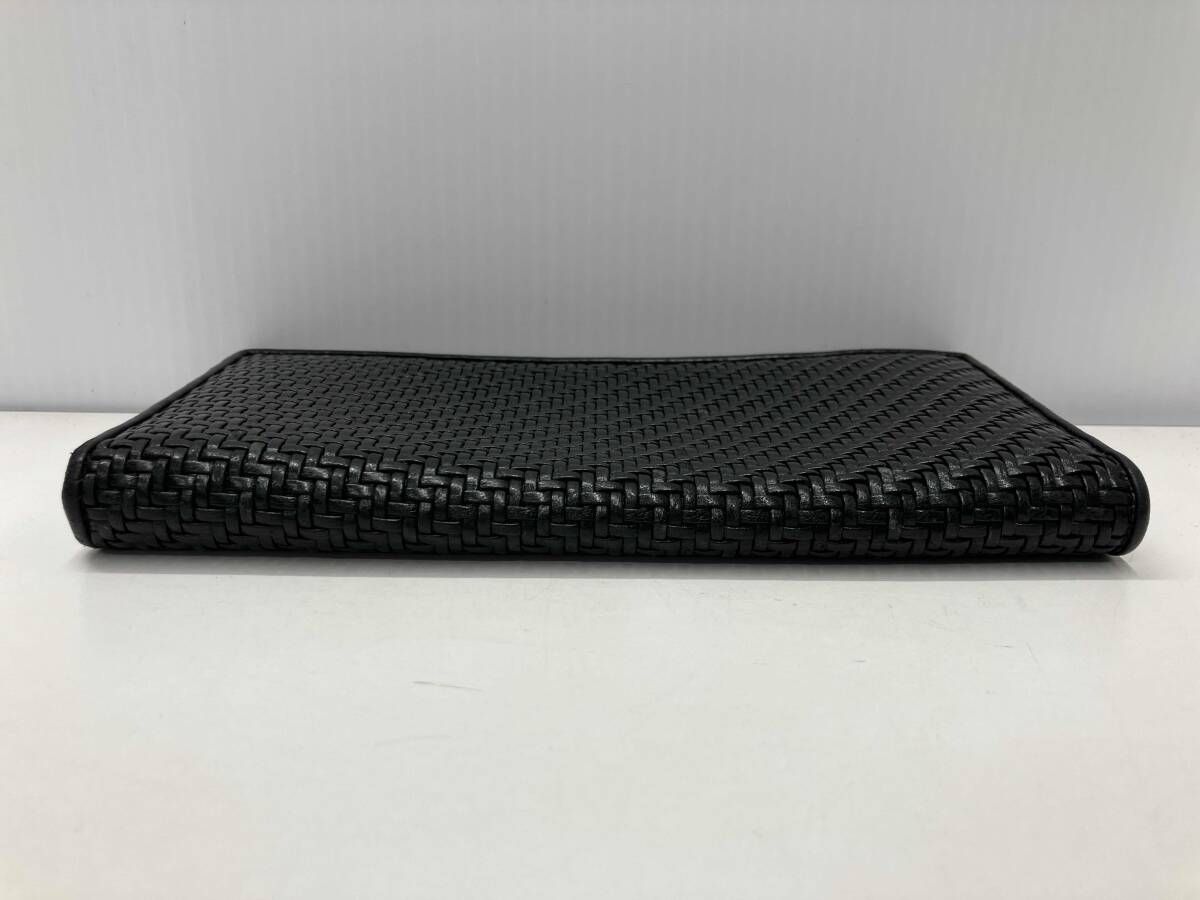 ERMENEGILDO ZEGNA エルメネジルドゼニア 編み込み折りたたみ財布