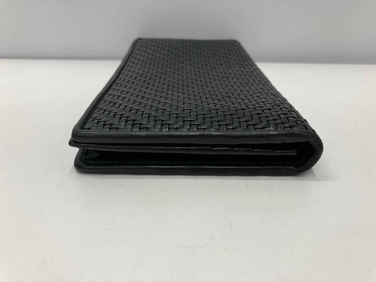 ERMENEGILDO ZEGNA エルメネジルドゼニア 編み込み折りたたみ財布
