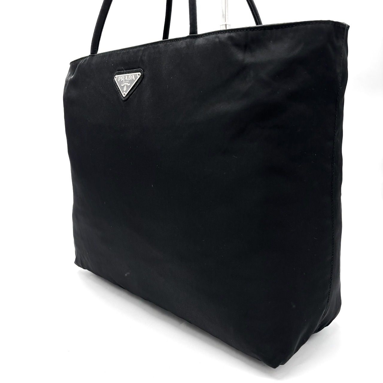 PRADAプラダ 三角ロゴ トートバッグ サフィアーノレザー A4収納 肩掛け