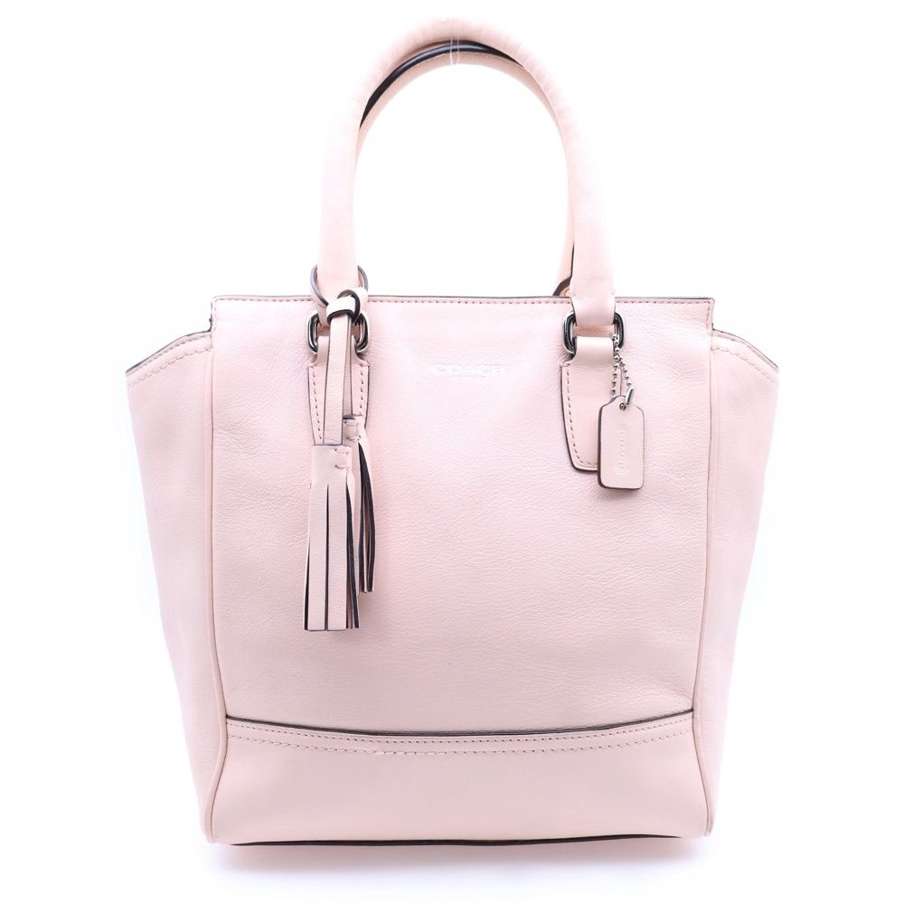COACH (コーチ) タッセル レザー 2WAY ハンド ショルダーバッグ 