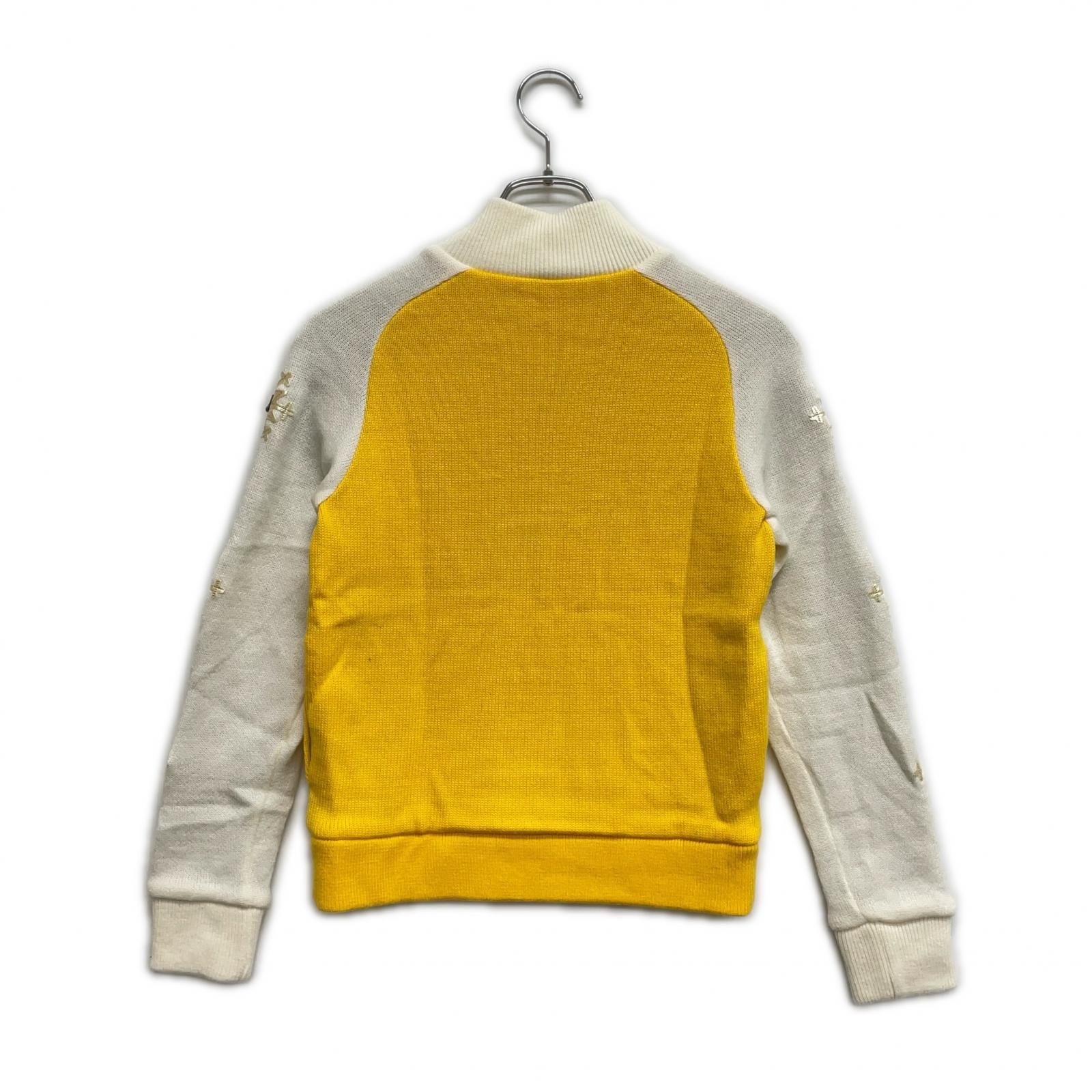 中古 レディース アルチビオ archivio ニットアウター 36(S) 黄×白