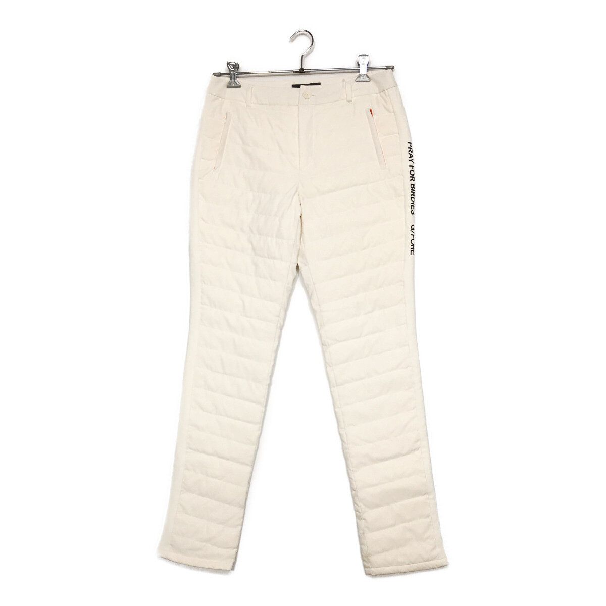 中古 レディース ジーフォア G/FORE パンツ 40(L) 白 ホワイト ダウン