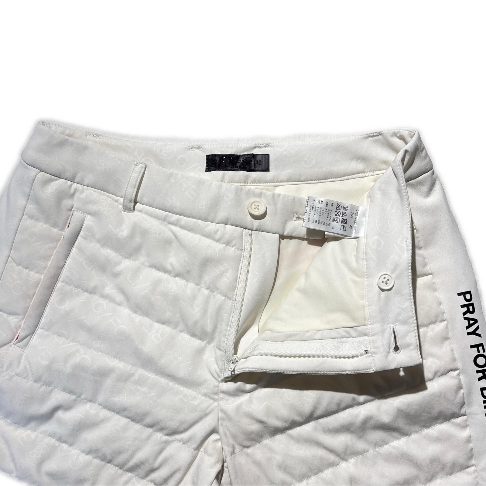 中古 レディース ジーフォア G/FORE パンツ 40(L) 白 ホワイト 中古 レディース ジーフォア G/FORE パンツ 40(L) 白 ホワイト