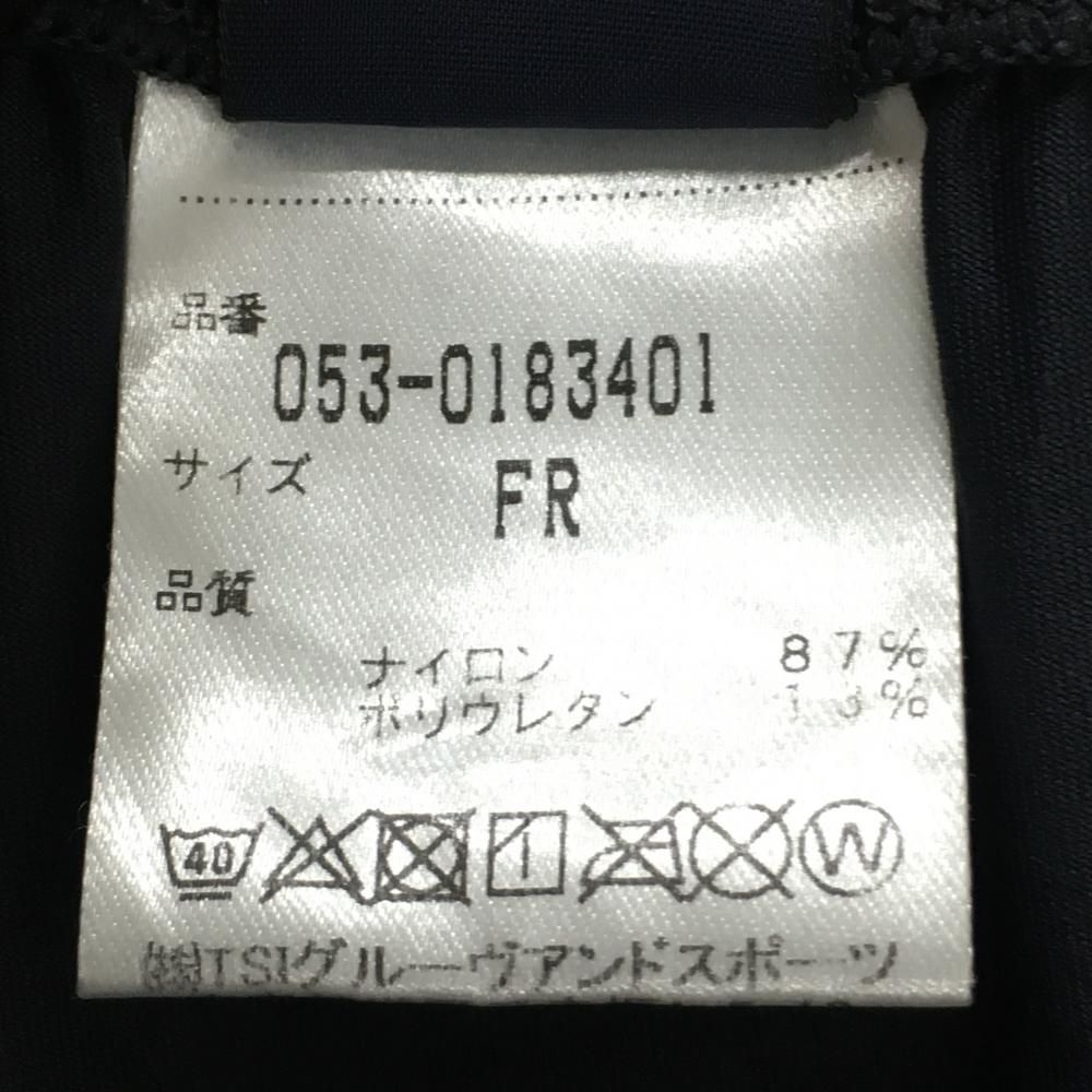 超美品】パーリーゲイツ レギンス ネイビー 裾ロゴ スパッツ