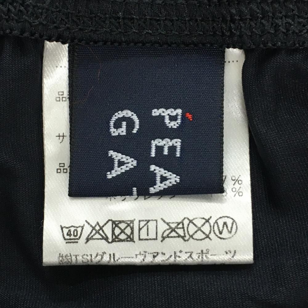 超美品】パーリーゲイツ レギンス ネイビー 裾ロゴ スパッツ