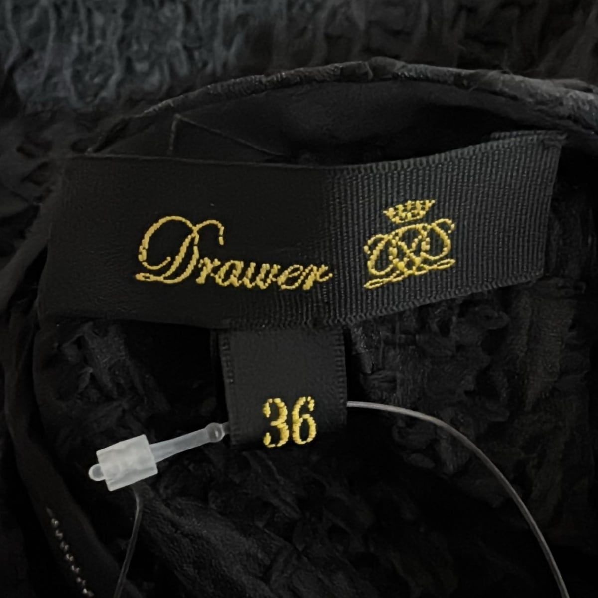 Drawer(ドゥロワー) 半袖カットソー サイズ36 S レディース美品 - 黒