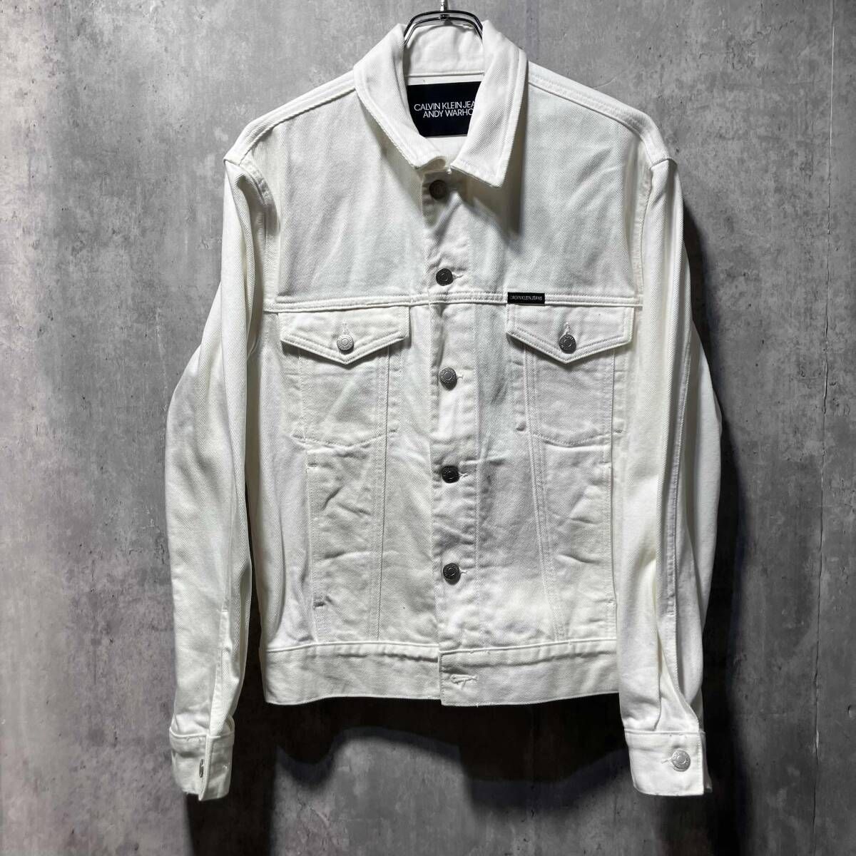 Calvin Klein Jeans Andy Warhol DENIM JACKET サイズS カルバン
