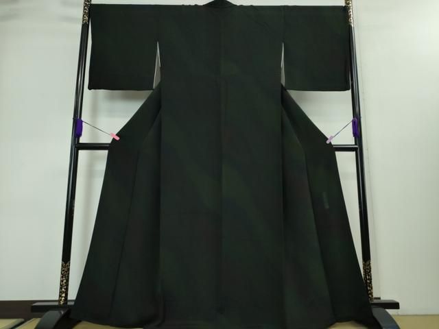 平和屋着物○極上 前田仁仙 仁仙更紗 小紋 暈し染め 鬼しぼ縮緬 さが美