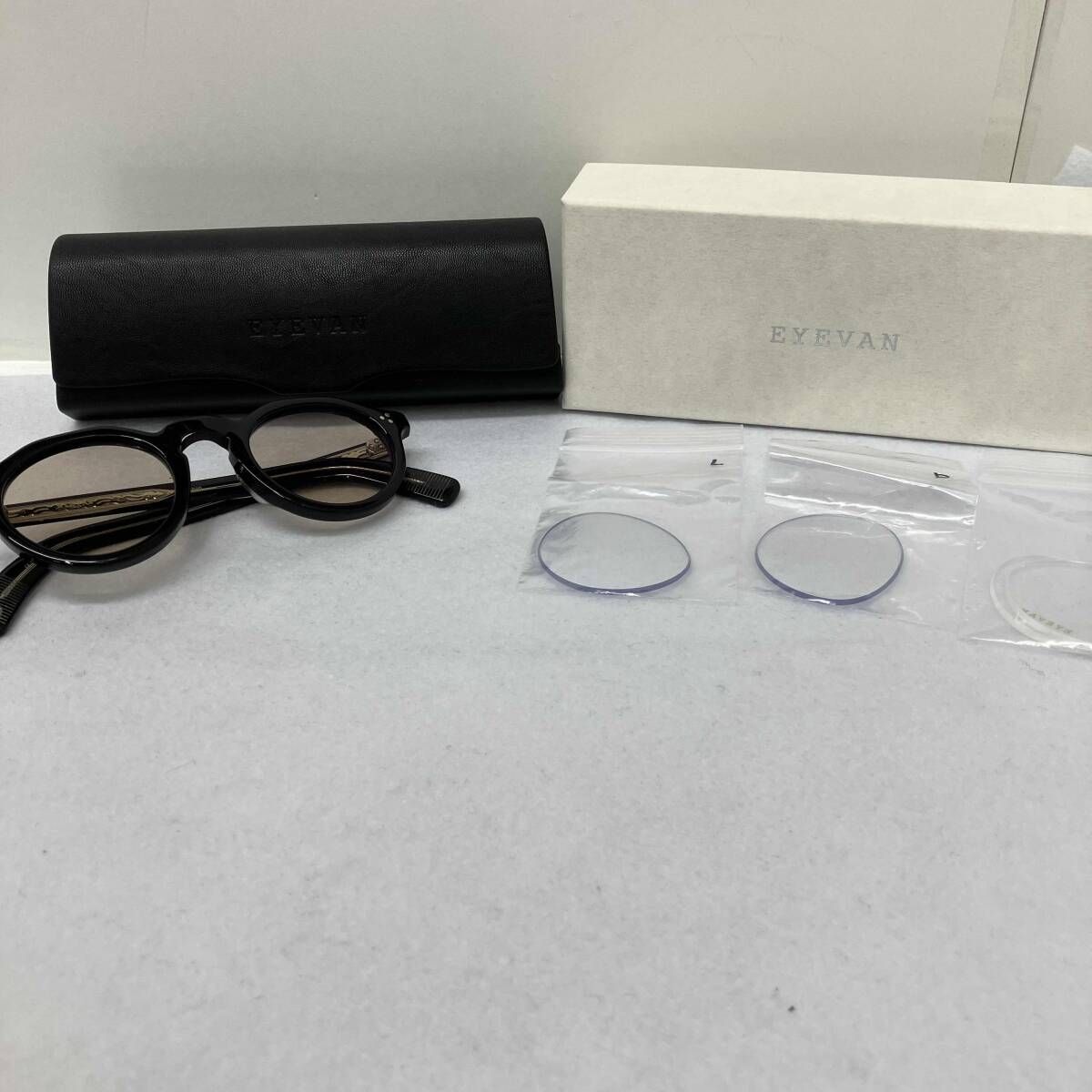 EYEVAN アイバン mason sun サングラス 46◻︎23-145 EYEVAN（アイヴァン） EYEVAN Mason Sun 眼鏡 ブラック×グレー サイズ