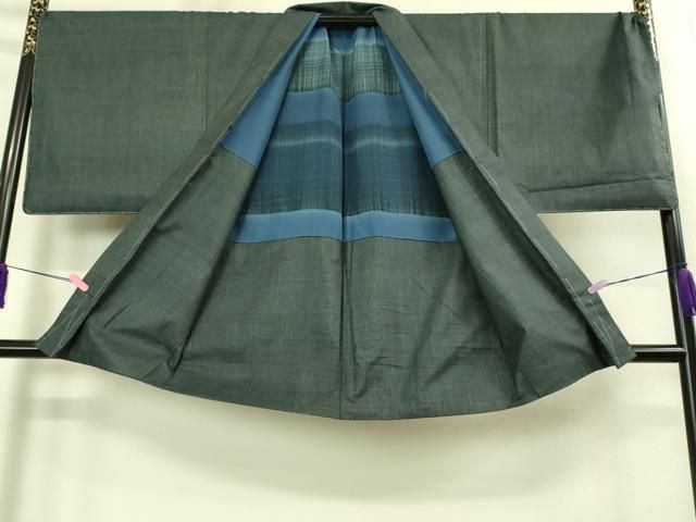 平和屋着物□極上 男性 本場大島紬 アンサンブル キングサイズ 長襦袢