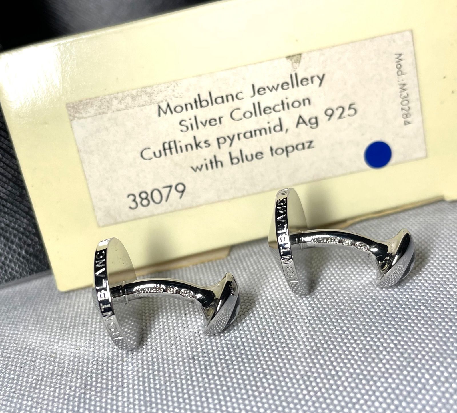 美品 希少 MONTBLANC モンブラン トパーズ装飾 スターリングシルバー