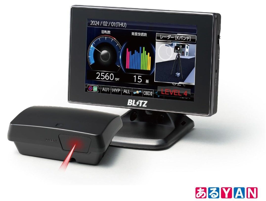 (新品未使用) BLITZ 新周波数使用移動オービスMSSS対応 型レーザー光受信対応 レーダー式移動オービス識別 Touch-LASER ...
