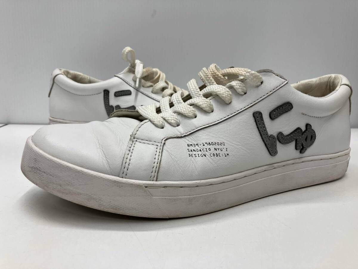 SANGACIO サンガッチョ にゅ～ず ローカットスニーカー ホワイト 28cm