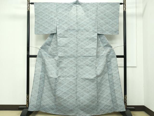 平和屋着物□夏物 本場小千谷ちぢみ 証紙付き 逸品 km1036