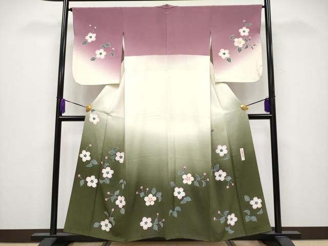 平和屋着物○極上 世界的人形師 辻村寿三郎 ジュサブロー 訪問着 舞桜