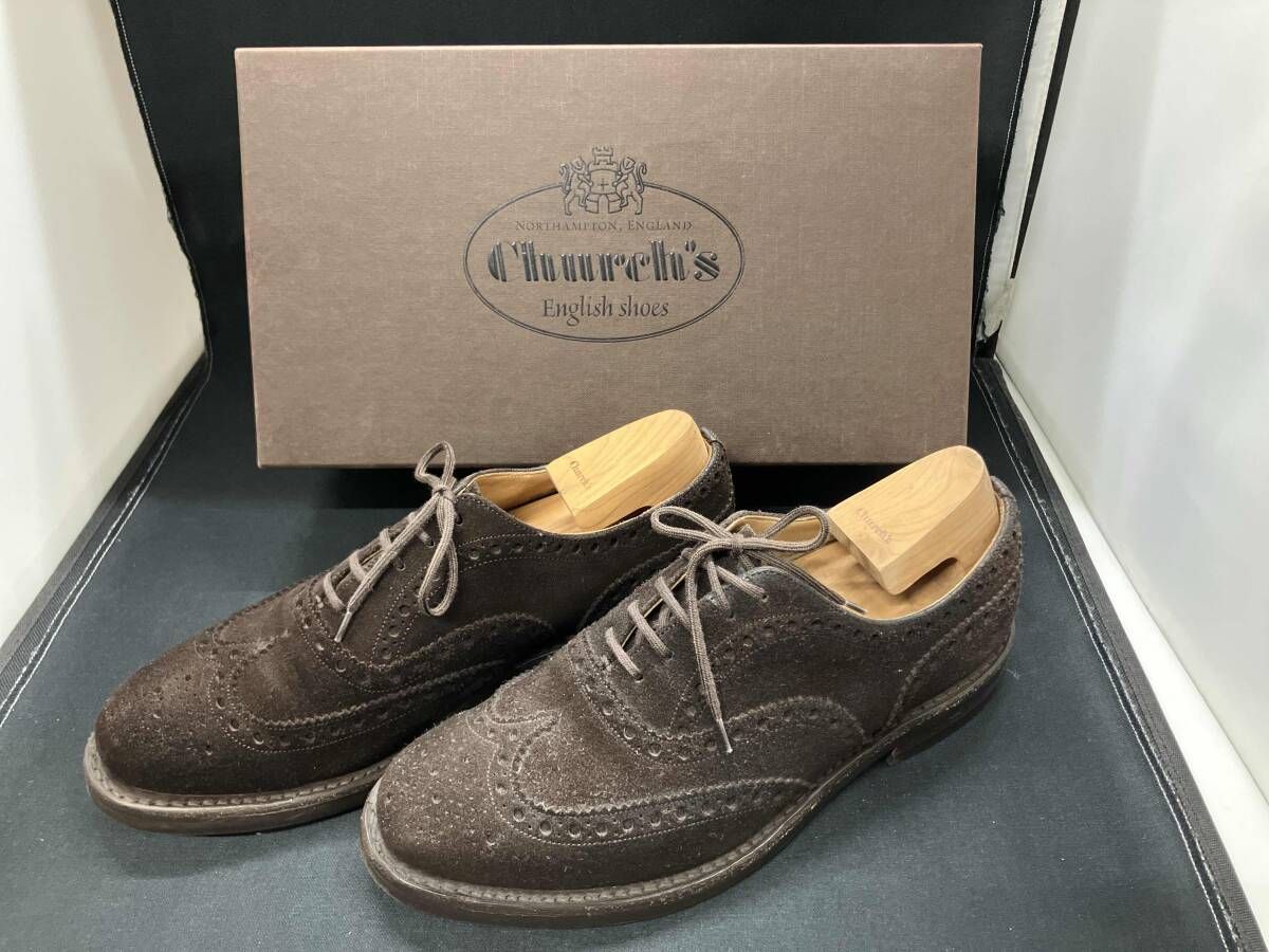 church's スエード オックスフォード靴 ウィングチップ　40 25cm church's スエード オックスフォード靴 ウィングチップ 40 25cm
