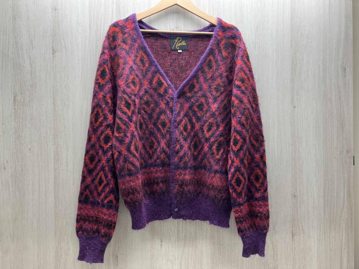 needles ニードルス モヘヤニットカーディガン 未使用タグ付き ネペンテス 23FW】Needles ニードルズ モヘアカーディガン アーガイル 