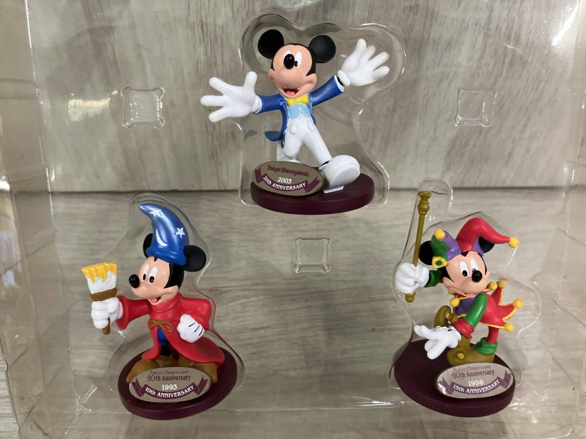 東京ディズニーランド20周年記念 ミッキーマウス フィギュア 5体セット