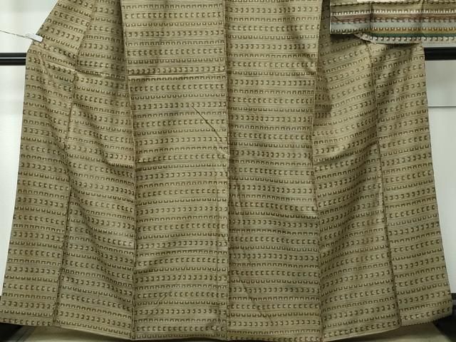 平和屋着物●極上　菅原工房　菅原結作　漢方染紬　錦秀漢方　備長炭染　証紙付き　逸品　未使用　DZAB5234kh6 平和屋着物○極上 菅原工房 菅原結作 漢方染紬 漢方染蚕桑苑 横段文
