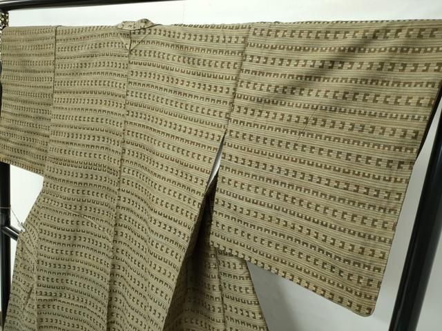 平和屋着物○極上 菅原工房 菅原結作 漢方染紬 漢方染蚕桑苑 横段文
