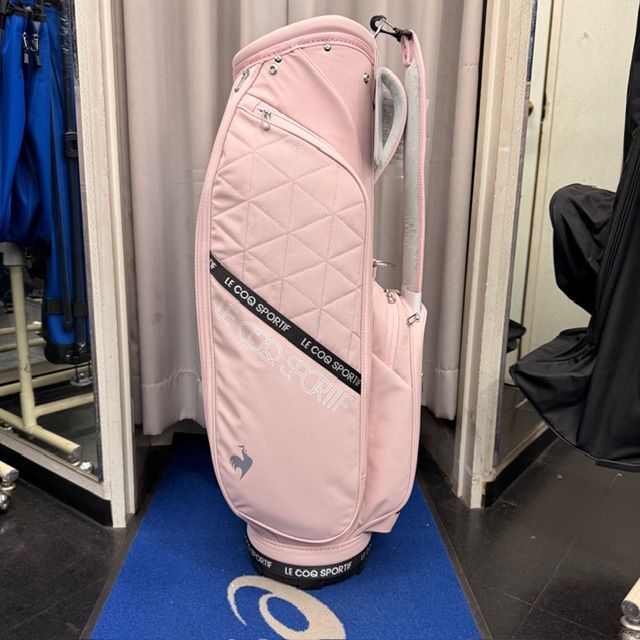 良品ルコックスポルティフ ゴルフ　女性用レディース キャディバッグ8.5型ピンク ルコックスポルティフ（lecoqsportif）（レディース）ゴルフ キャディ