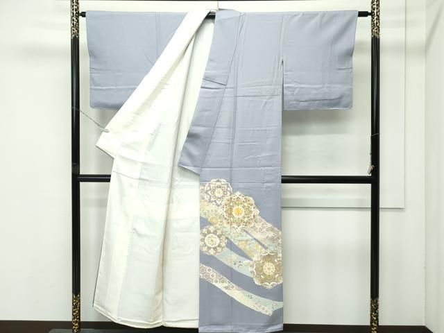 平和屋着物○極上 創業460年・千總 色留袖 駒刺繍 正倉院熨斗花文 金彩