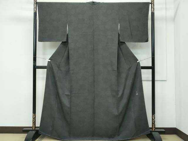 平和屋着物○極上 江戸小紋 彫士:双光 染士:昌亮 雪輪文様 鮫小紋柄