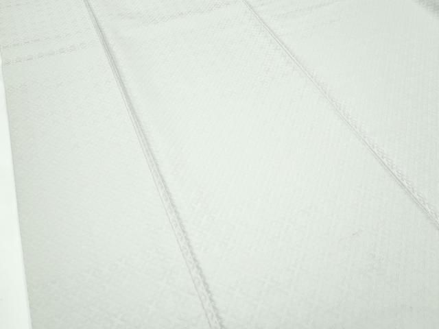 平和屋着物○極上 児島廣和 アトリエ 聖jin苑 色無地 灰白色 菱地紋