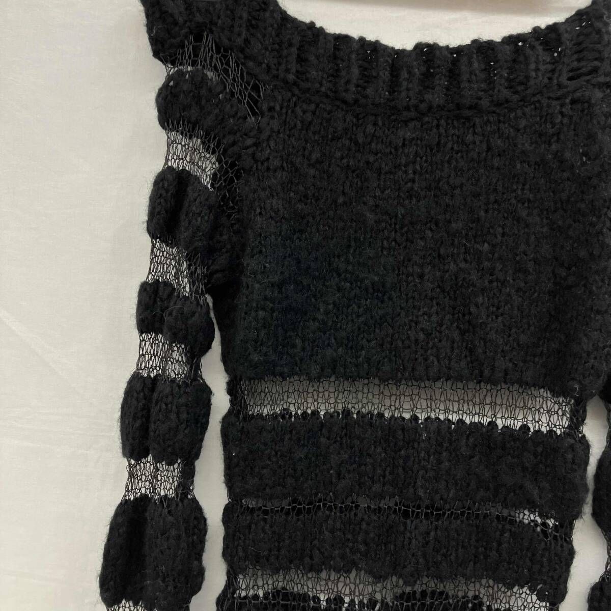 THEREDTHREAD／ザレッドスレッド／長袖ニット／millefeuille knit