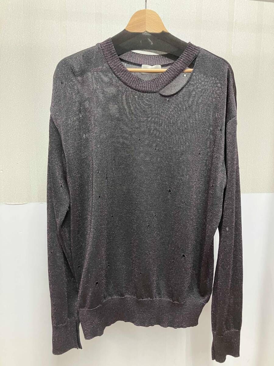 BED J.W. FORD Damage Sweater 23SS-B-KT03 ベッドフォード ダメージ 
