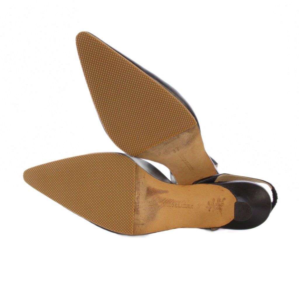 MANOLO BLAHNIK マノロブラニク　スリングバック　黒　36サイズ MANOLO BLAHNIK マノロブラニク スリングバック 黒 36サイズ MANOLO
