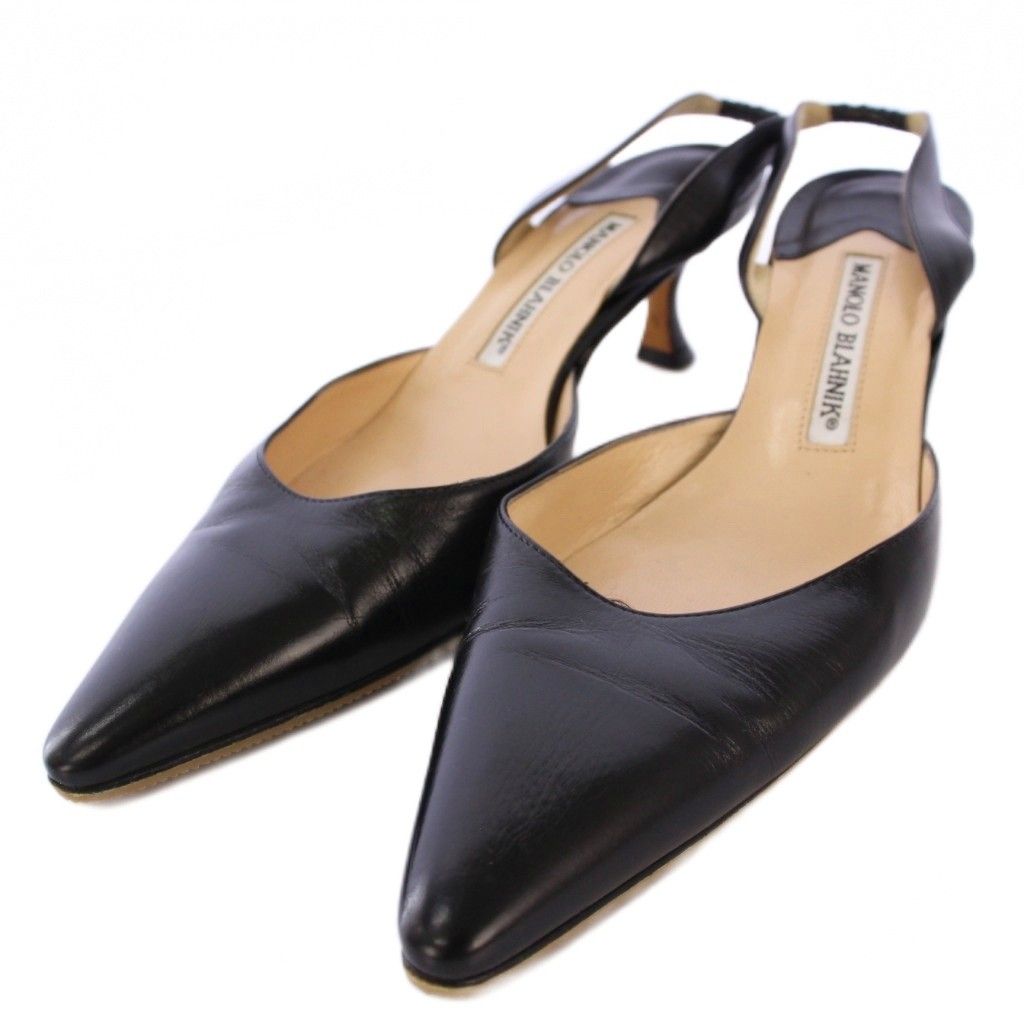 マノロブラニク MANOLO BLAHNIK スリングバックパンプス シューズ