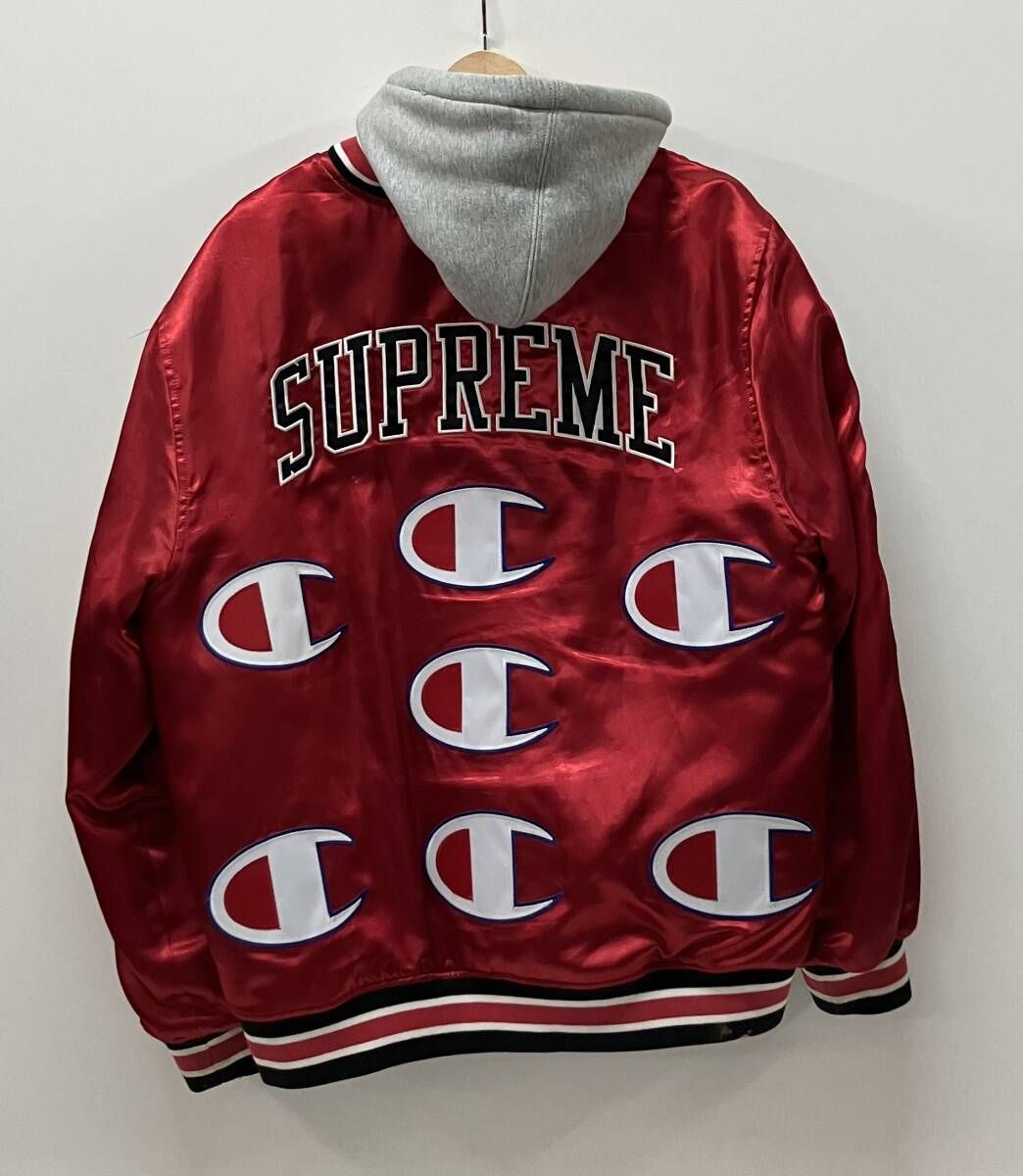 Champion チャンピオン フーデッドバーシティジャケット supreme