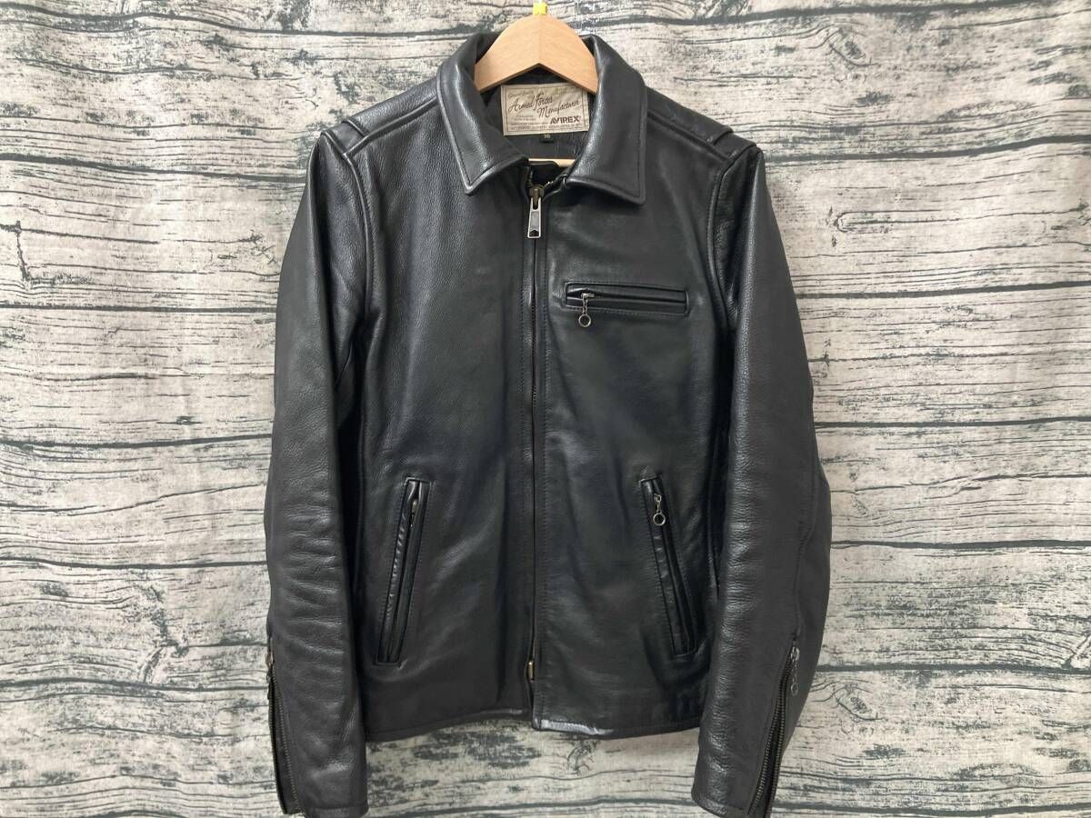 AVIREX アヴィレックス シングルライダース カウレザー 6151088 S