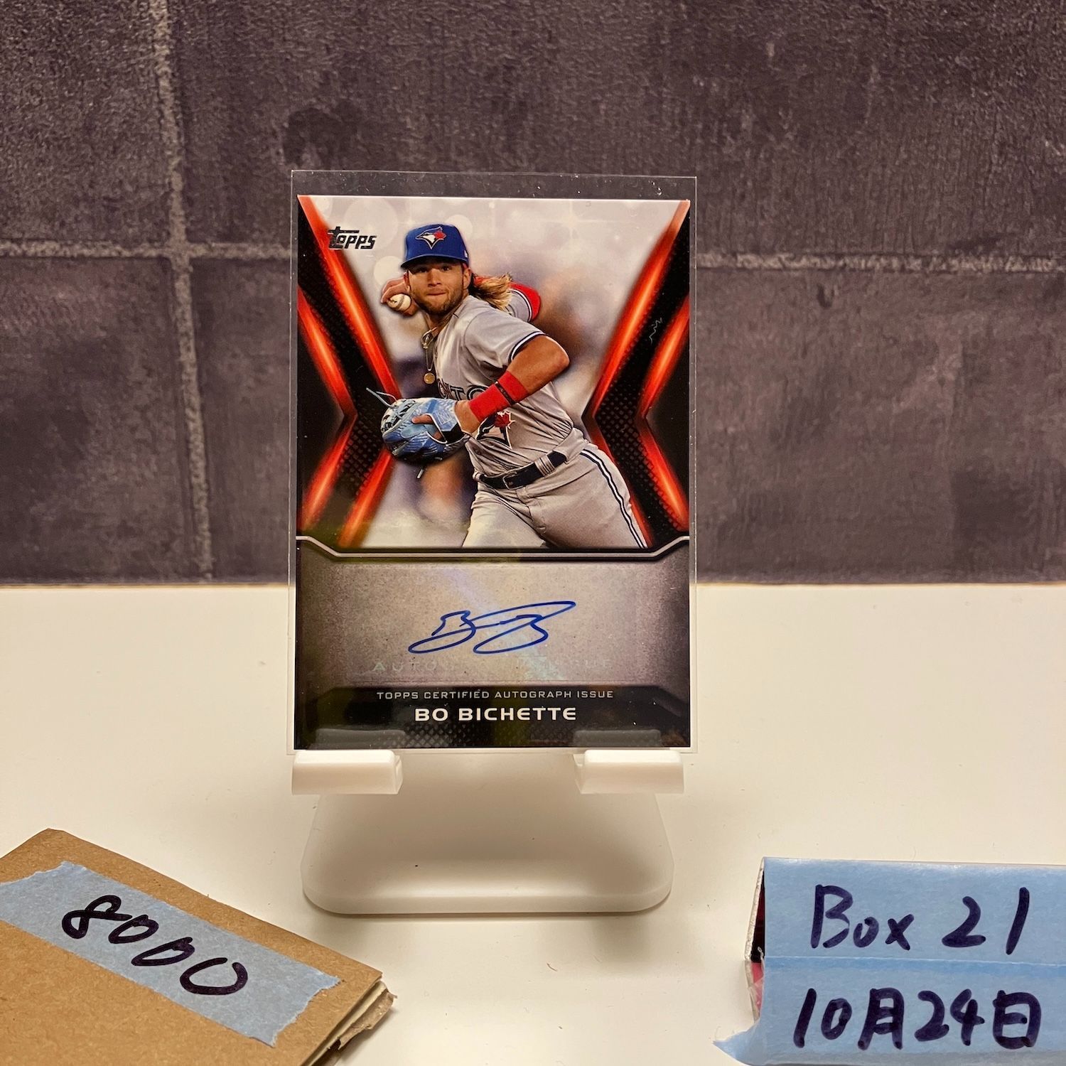 2022 Topps Bo Bichette 直筆サインカード Toronto Blue Jays カード